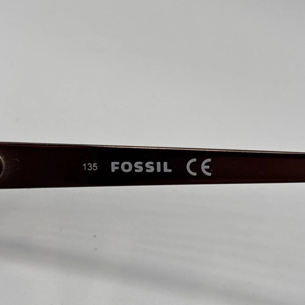 Fossil Eyeglasses Sammy AGJ Brown Violet Frames (51-16-135) w/case